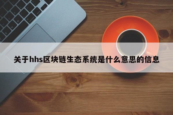 关于hhs区块链生态系统是什么意思的信息