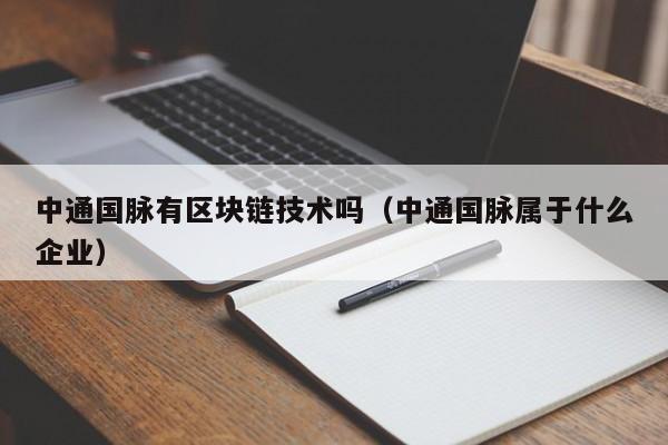 中通国脉有区块链技术吗（中通国脉属于什么企业）