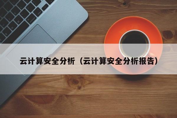 云计算安全分析（云计算安全分析报告）